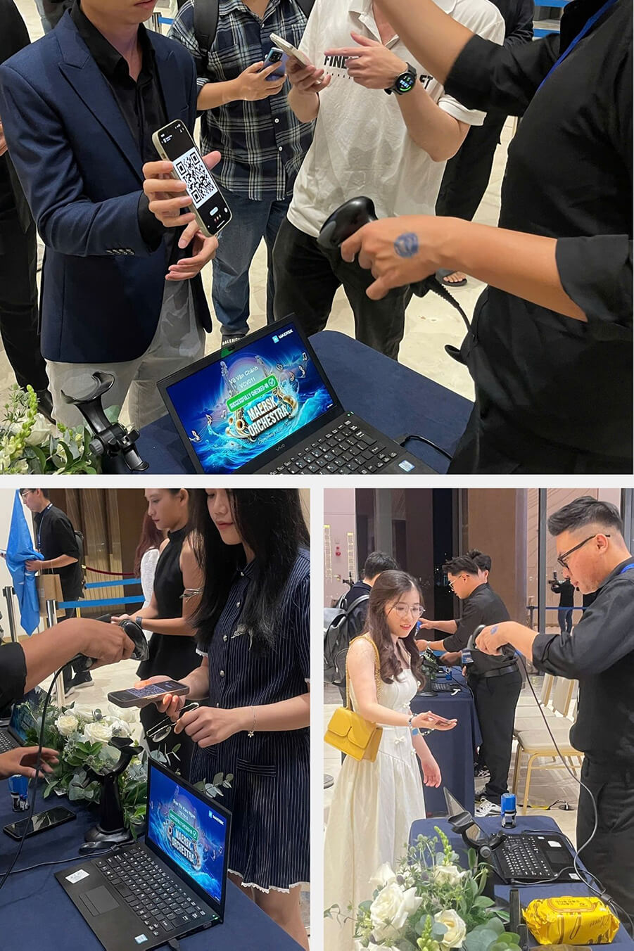 Giải pháp Check-In sự kiện Maersk 2024 bằng mã QRcode