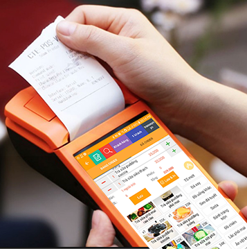 Máy POS H10 được trang bị máy in nhiệt 58mm với tốc độ in lên đến 80 mm/giây